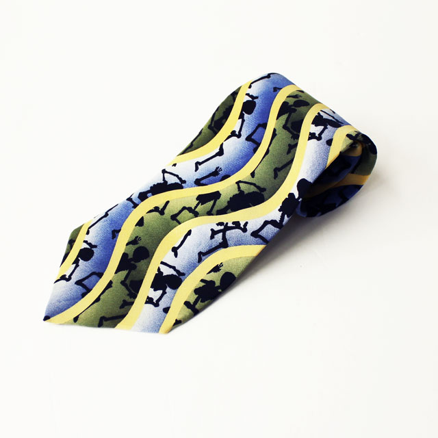 GD DANCING BONES SILK TIE / グレイトフルデッド ダンシング ボーン シルク ネクタイ / パーティー 二次会