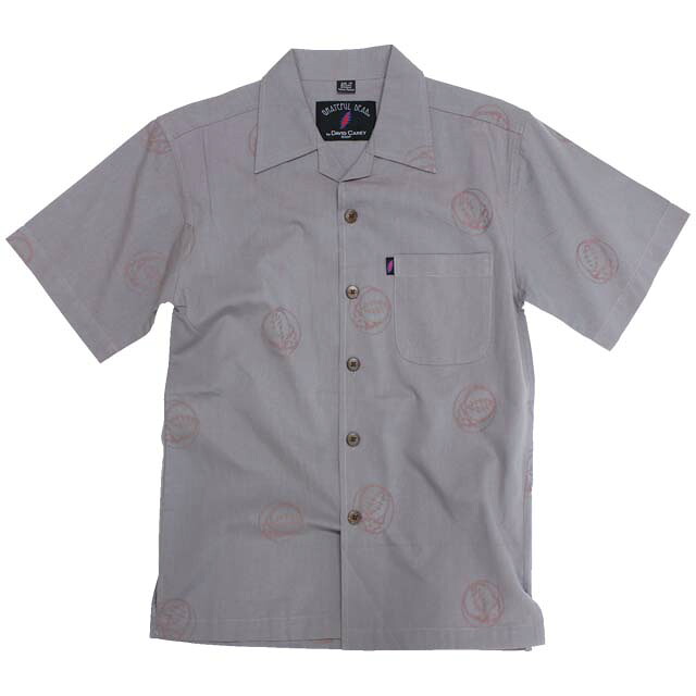 GRATEFUL DEAD WOVEN TONAL SYF SHIRTS GRAY / グレイトフルデッド ウーベン トーナル スティール ユア フェイス シャツ / ロック バンド