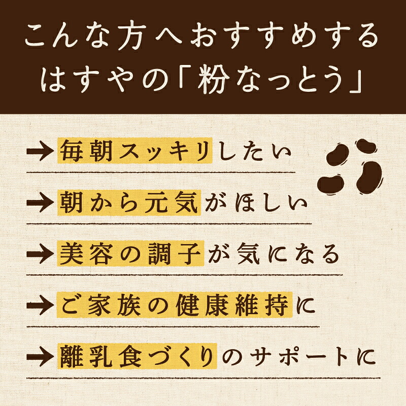 【メール便送料無料】粉なっとう[あらびき] 84g 小さじ1杯に納豆10パック分の納豆菌が生きているサプリメント/納豆キナーゼ/ポリアミン/食物繊維#四国阿波はすや