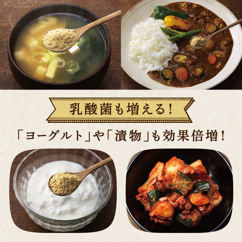 【メール便送料無料】粉なっとう[あらびき] 84g 小さじ1杯に納豆10パック分の納豆菌が生きているサプリメント/納豆キナーゼ/ポリアミン/食物繊維#四国阿波はすや