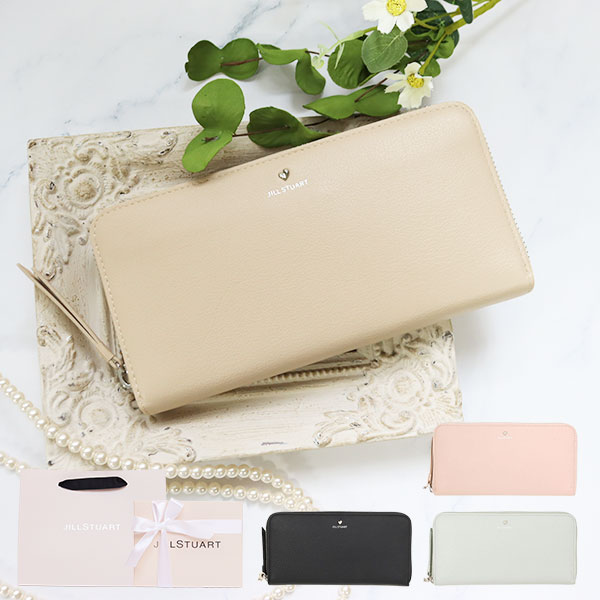 【 国内正規品 公式ショッピングバッグ 】ジルスチュアート JILLSTUART 財布 ラウンドファスナー長財布 レディース エンジェル ハート 本革 JSLW3CT1 喜ばれるギフト