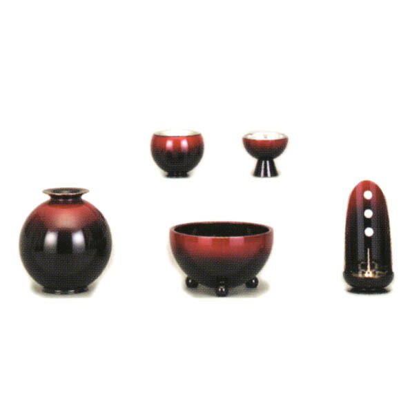 楽天市場】モダン 仏具 無心 5点セット 2.8号 モダン仏具セット 仏具5