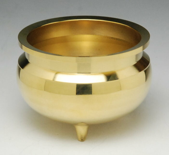 楽天市場】香炉 机上 香呂 （真鍮製 磨き） 3.5号 各宗派用 3.5寸