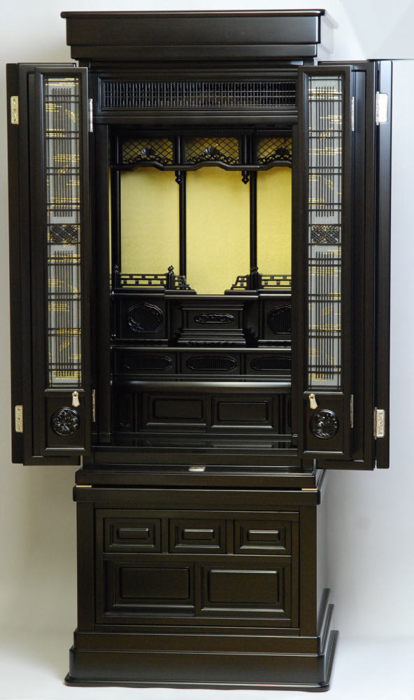 楽天市場】【12/25P5倍+クーポン】仏壇 唐木仏壇 床置き型 16号巾