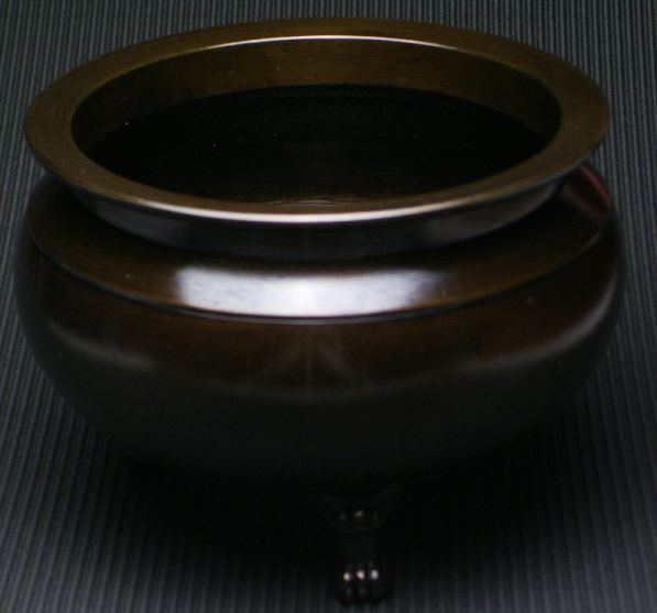 楽天市場】香呂 香炉 線香立て 机上香呂 真鍮製 色付（黒茶色