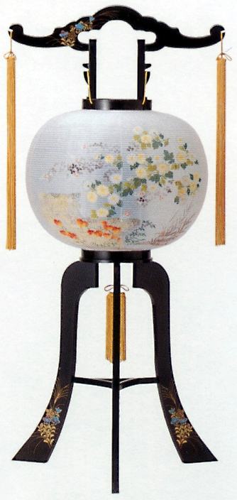 盆提灯 回転提灯 K-16 プラスチック製 紙貼り 送料無料 仏具｜仏壇仏具 神棚 数珠のLifeハセガワ
