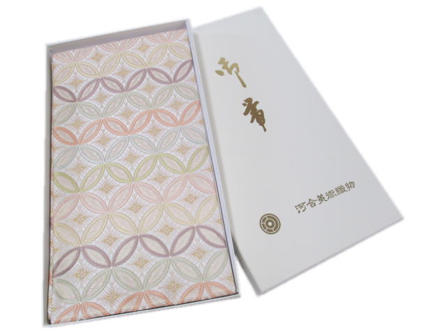 礼装用袋帯河合芸術織り地（七宝）