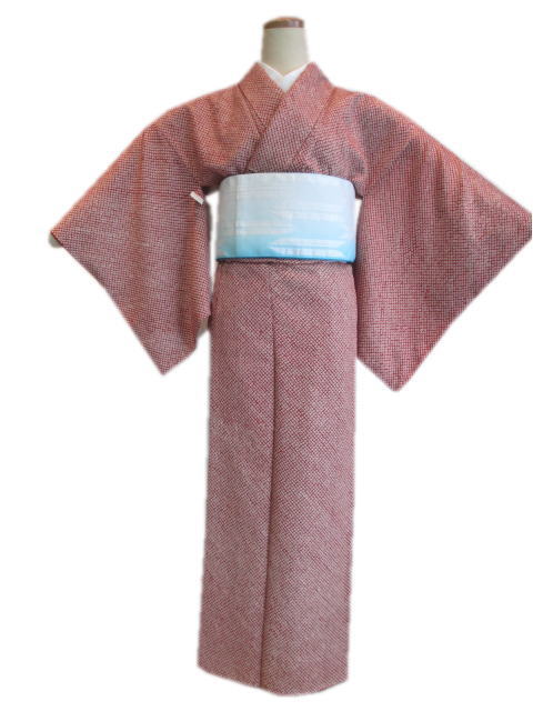 【中古】仕立て上がりリサイクル着物　小紋 【009】