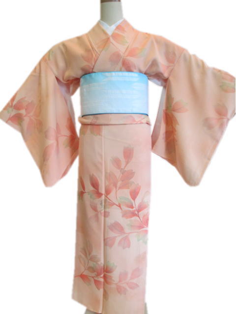 【中古】仕立て上がりリサイクル着物　小紋 【012】