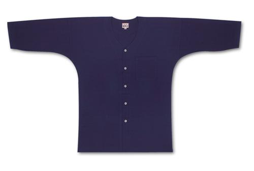 鯉口プルオーバー【江戸一】【無地】【紺】【大】【送りとどける年月日の特定化・代引っ張ること共に不可】【貨物輸送無料】