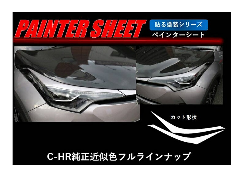 【20％OFFは4/1-10まで】カーボンシート ハセプロ ペインターシート アイライン トヨタ C-HR ZYX10/NGX50 2016.12～2019.9 MC前 PS-LIT7