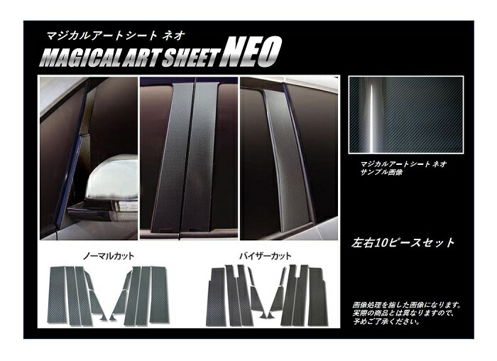 【20％OFFは4/24-27】カーボンシート デリカ D:5 CV5W ピラースタンダードセット バイザーカットタイプ マジカルカーボン 三菱 外装 傷防止 汚れ 保護 アクセサリー ハセプロ MSN-PM31V