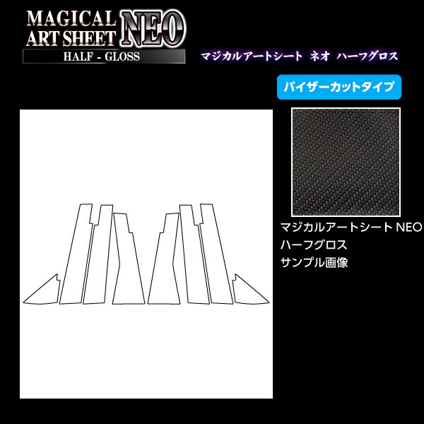 【20%OFFクーポンは18-26】カーボンシート アウトランダー PHEV GN0W MC前 ピラー フルセット ブラック アートシートNEOハーフグロス ハセプロ 三菱 2021.12~ MSNHG-PM41VF|ハセプロ ネクスト 店