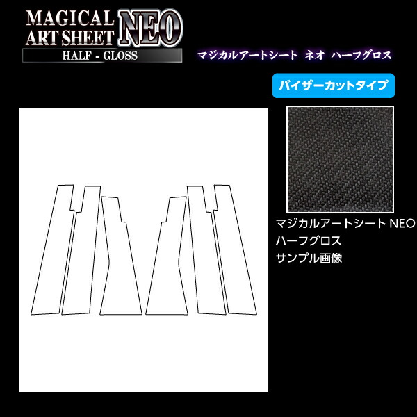 【20％OFFは4/1-10まで】カーボンシート アウトランダー PHEV GN0W MC前 ピラー スタンダードセット ブラック アートシートNEOハーフグロス ハセプロ 三菱 2021.12～ MSNHG-PM41V