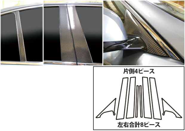 カーボンシート ハセプロ マジカルカーボン ピラーフルセット ニッサン スカイライン V37系 2014.2～ CPN-F57｜オリジナルショップ　ハセ・プロ 19,879円