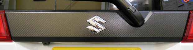 カーボンシート ハセプロ マジカルカーボン リアガーニッシュ スズキ スペーシア MK32S 2013.3～ CRGSZ-1