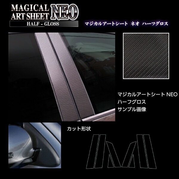 【20％OFFは4/1-10まで】カーボンシート フィット GR1～8 ピラー スタンダードセット アートシートNEOハーフグロス ハセプロ ホンダ MSNHG-PH72