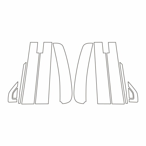 【20％OFFは4/1-10まで】カーボンシート N-WGN N-ワゴン ピラー バイザーカット 純正 無限 マジカルアートシート ホンダ ハセプロ JH3 JH4
