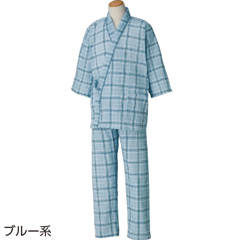 介護 パジャマ メンズ 紳士 使い道 春夏 冷こい ヤナギの木 患者ワンピース 上下 打ち合わせ種 M L 介護用パジャマ 甚平流儀 ねまき 寝巻 打合せ 綿布100 身形お任せ 介護用お召し物 老年期者 長上 男子 シニア Acilemat Com