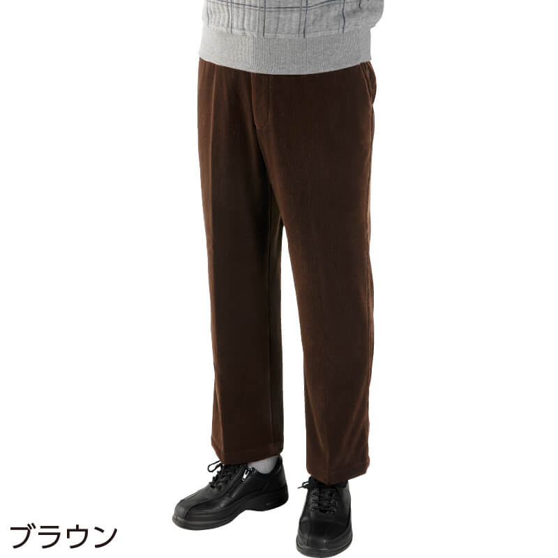 シニアファッション メンズ 60代 70代 80代 90代 L Ll M あたたかい あったかい おしゃれ おしゃれ着 コールテン シニア ズボン パンツ ホームウェア ボトムズ 外出着 後ろゴム 普段着 服 用 男性 秋冬 紳士 部屋着 長ズボン 高齢者 安売り 60代
