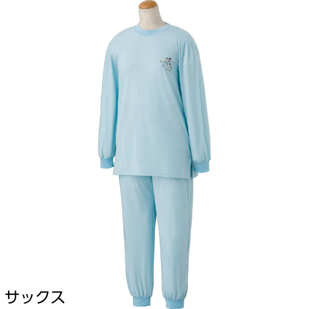 一部予約 パジャマ ルームウェア ホームウェア 上下セット 裏起毛 介護 M L LL 秋 冬 あたたかい 介護用パジャマ 介護ねまき 高齢者 シニア  女性 入院用 介護用のパジャマ ギフト プレゼント 誕生日