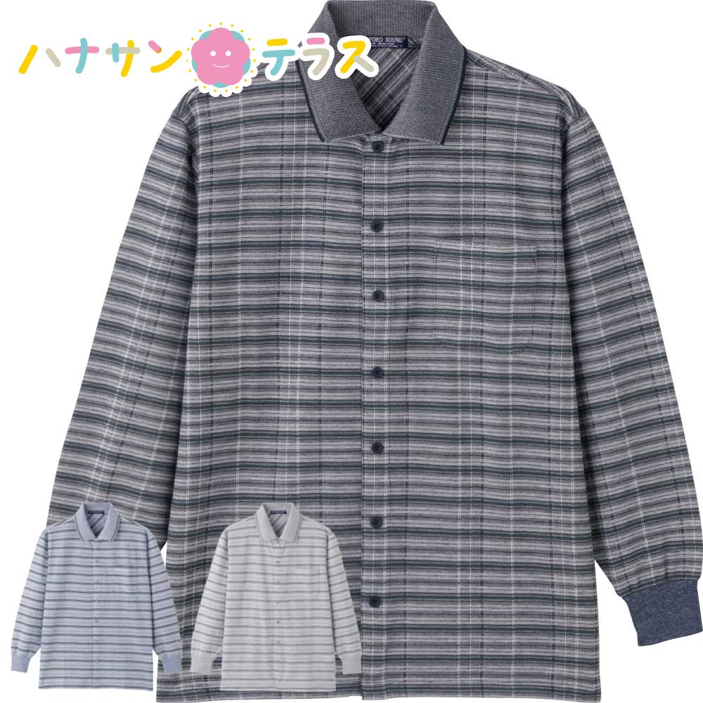【楽天市場】綿混ワンタッチテープポロシャツ M L LL シニアファッション 70代 80代 90代 100歳 メンズ 紳士 用：ハナサンテラス