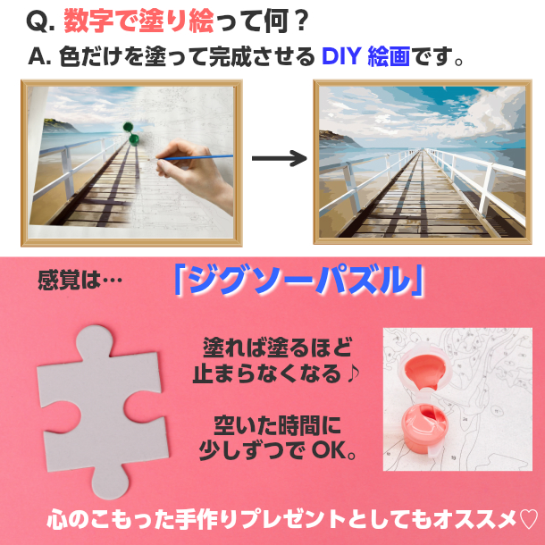 楽天市場 数字 油絵 大人の塗り絵 油絵 油絵塗り絵 パズル絵 30x40cm 数字塗り絵 Journey To The Shore Diyフレーム付 折り目無しロール梱包 ギフト 塗り絵セット ビーチ 車 海 インテリア雑貨 おしゃれ 絵 数字絵 塗り絵 壁飾り インテリア 絵画 バス アートパネル