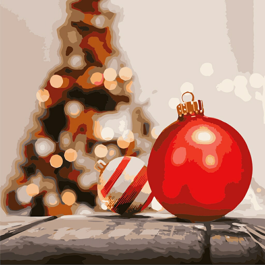 楽天市場 おかげさまで完売しました クリスマス 壁飾り キャンバス 数字で塗り絵 フレーム付 赤 オーナメント 正方形30x30cm クリスマス雑貨 アクリル絵具で完成させる 数字油絵 おしゃれ インテリア クリスマス飾り 手作り 装飾 玄関 壁飾り ツリー クリスマス