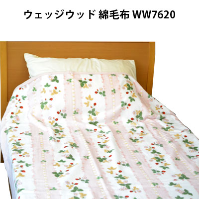 【楽天市場】日本製 ウェッジウッド コットンシール織綿毛布 シングル140×200cm WW7620N ブルー グリーン ピンク【RCP