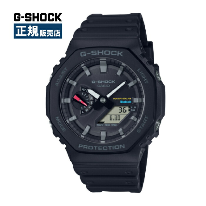 G-SHOCK ジーショック ANALOG DIGITAL アナログデジタル 腕時計 防水 耐衝撃 ソーラー カーボン 樹脂 黒 ブラック Bluetooth搭載 GA-B2100-1AJF|HASSIN online shop