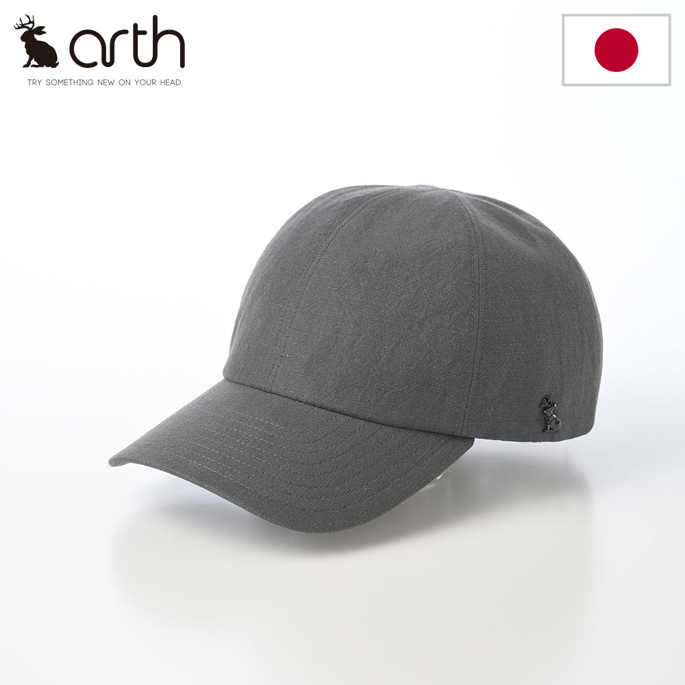 arth アース キャップ 帽子 メンズ レディース 秋 冬 カジュアル おしゃれ 紳士帽 ファッション小物 ブランド 6P Cap（6パネル キャップ） グレー