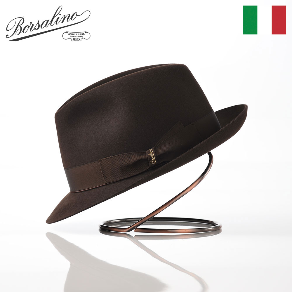 デポー Borsalino フェドラハット ボルサリーノ ラビットファー