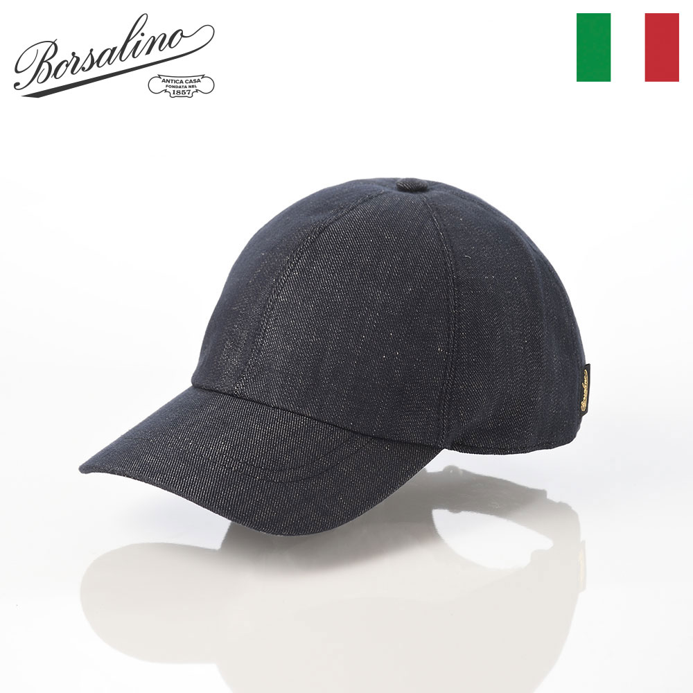 Borsalino カシミヤ100% ベースボールキャップ イタリア製 M 新品 Borsalino 帽子 キャップ cap 秋 冬 メンズ レディース