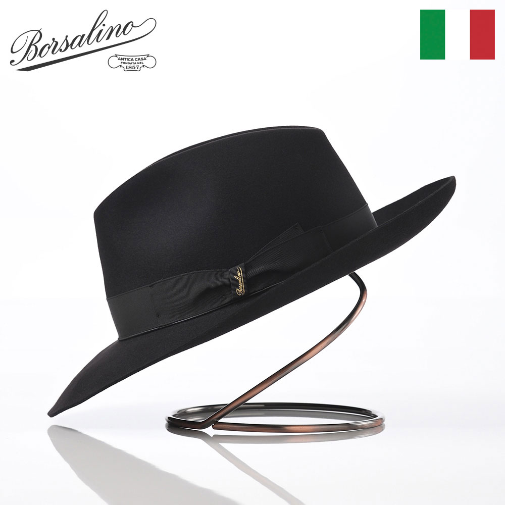 【楽天市場】Borsalino ボルサリーノ 中折れハット フェルト帽 つば