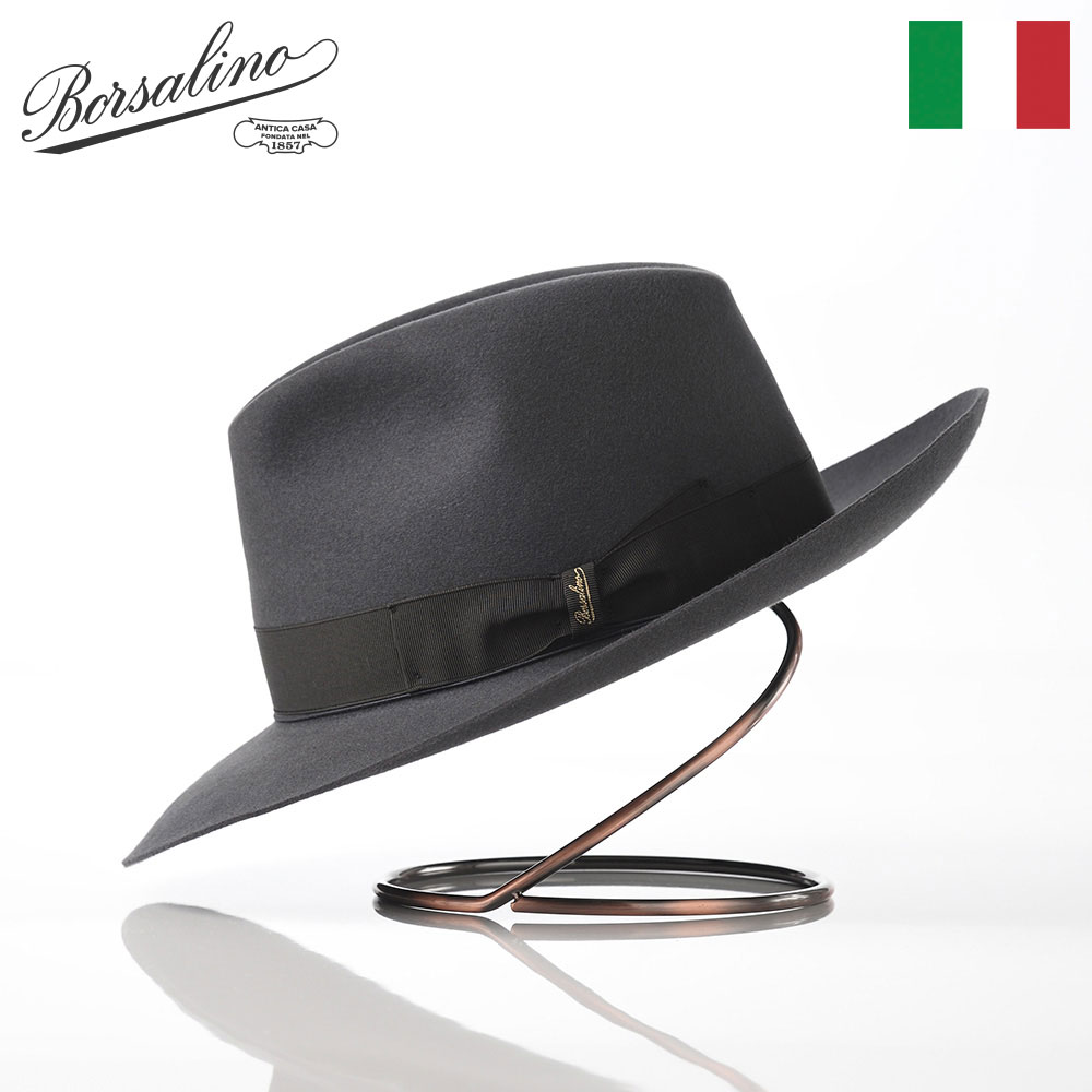 【楽天市場】Borsalino ボルサリーノ 中折れハット フェルト帽 つば