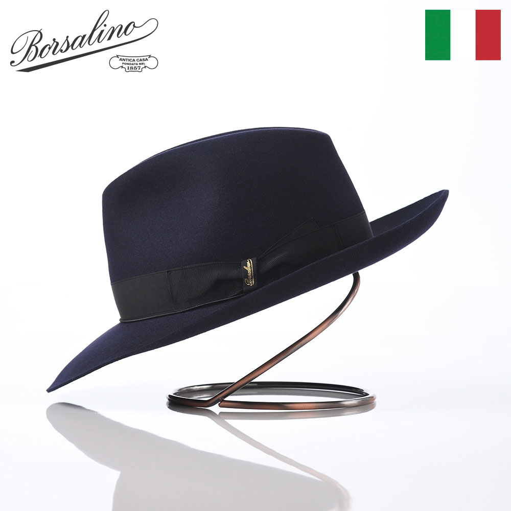 【楽天市場】Borsalino ボルサリーノ 中折れハット フェルト帽 つば