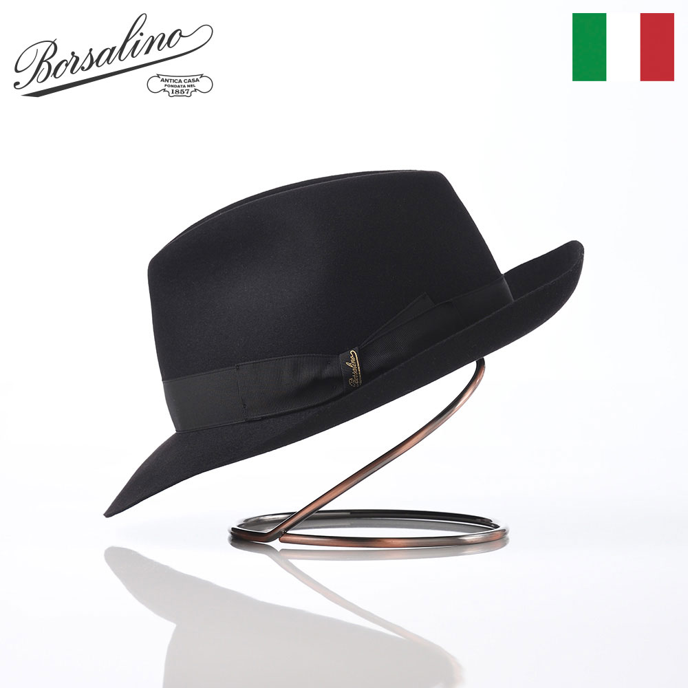 楽天市場】Borsalino ボルサリーノ 中折れハット フェルト帽 秋 冬