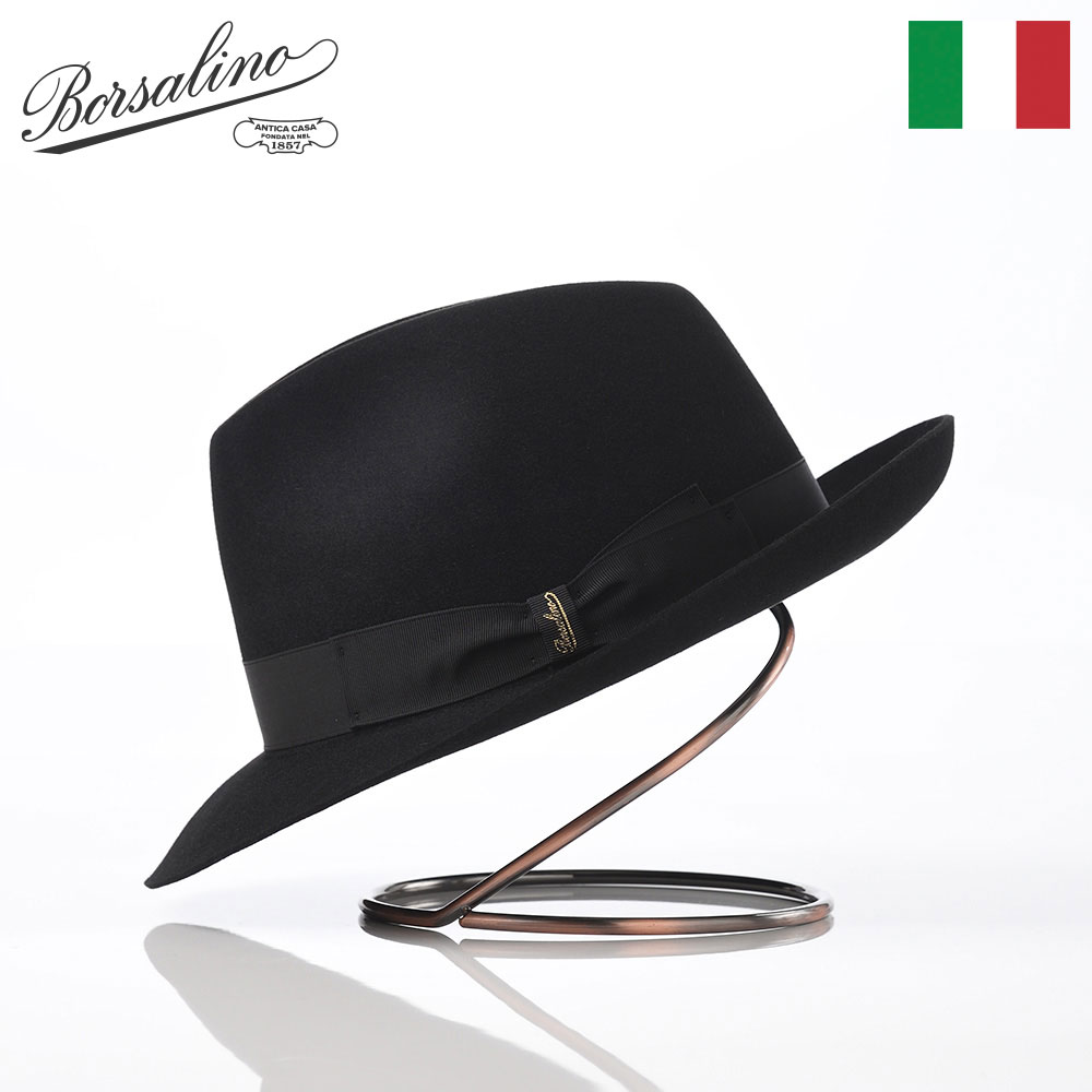 楽天市場】Borsalino ボルサリーノ 中折れハット フェルト帽 秋 冬