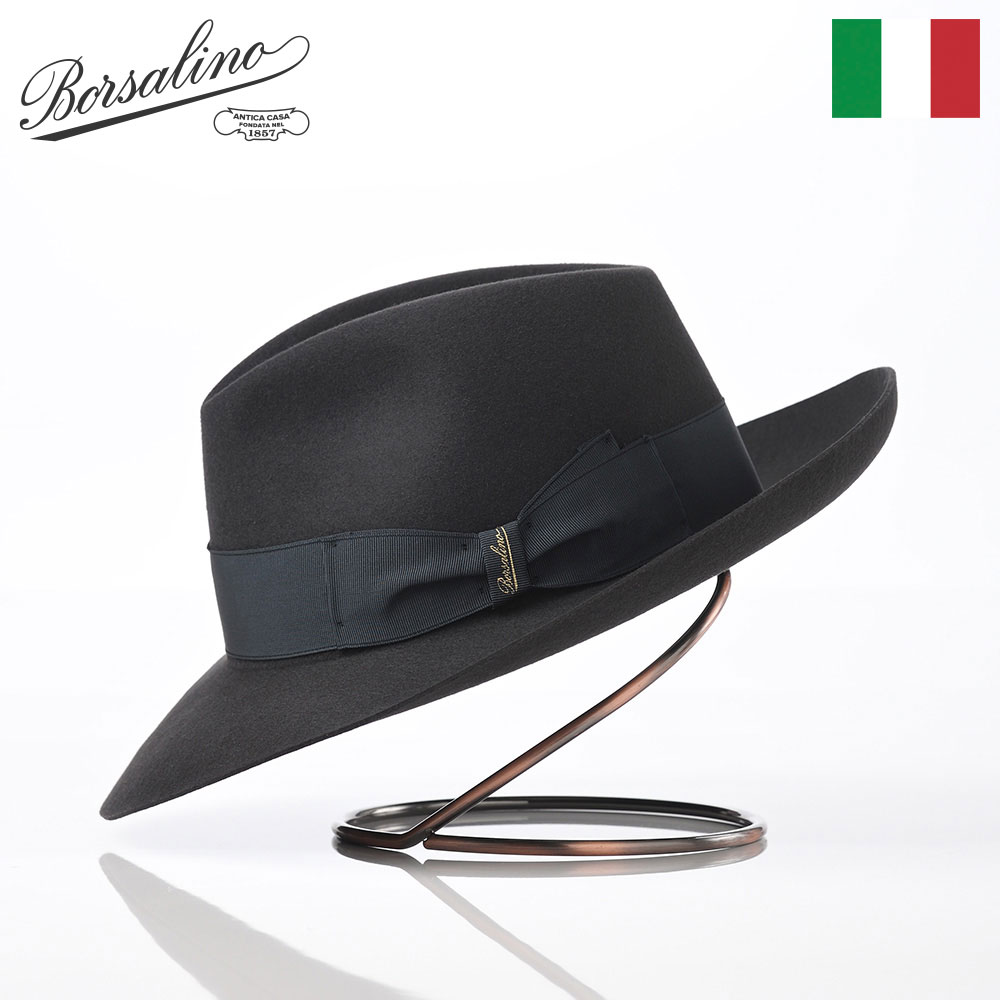 楽天市場】Borsalino ボルサリーノ 中折れハット フェルト帽 秋 冬 