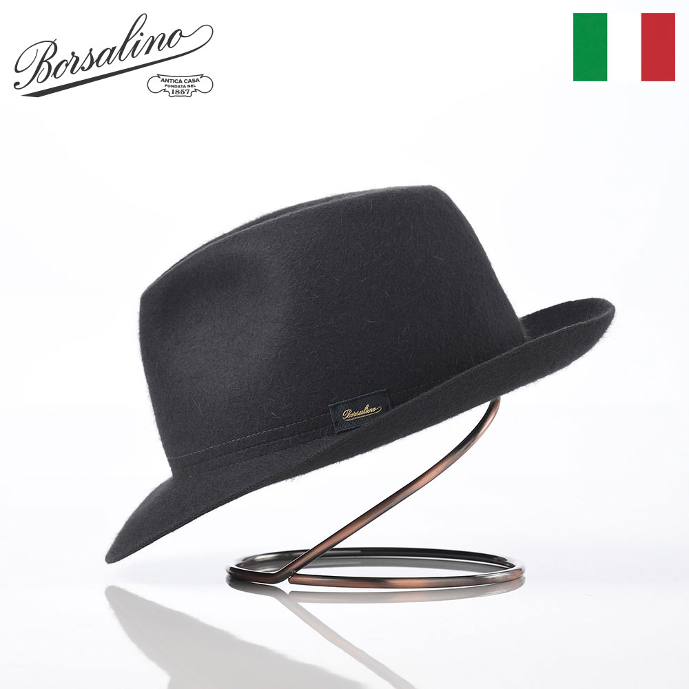 【楽天市場】Borsalino ボルサリーノ 中折れハット フェルト帽 つば 