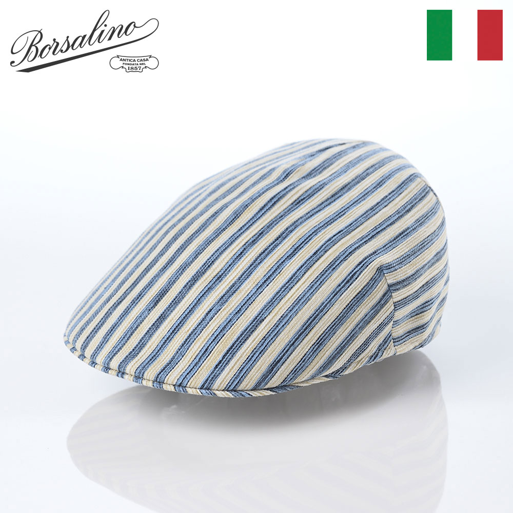 美品Barsalino ハンチング 楽天市場】Borsalino ボルサリーノ ハンチング帽 帽子 春 夏