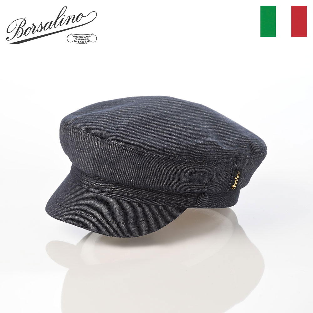 ハンチング キャップ メンズ レディース 通年 高級 カジュアル Borsalino ボルサリーノ Sailor Denim B45079 ダークネイビー ギフト プレゼント｜メンズハット・帽子専門店 時谷堂