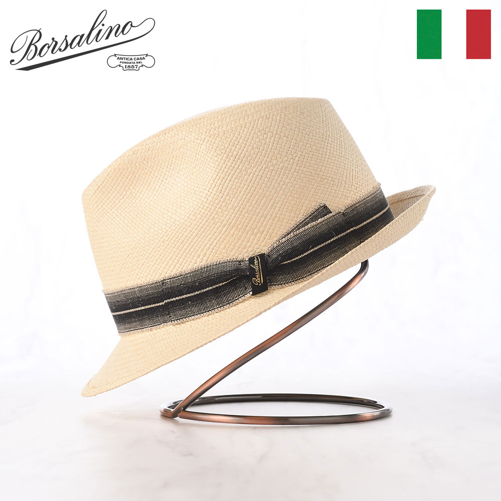 Borsalino　ペーパ素材　パナマハット　約58cm Borsalino ペーパ素材 パナマハット 約58cm メンズ