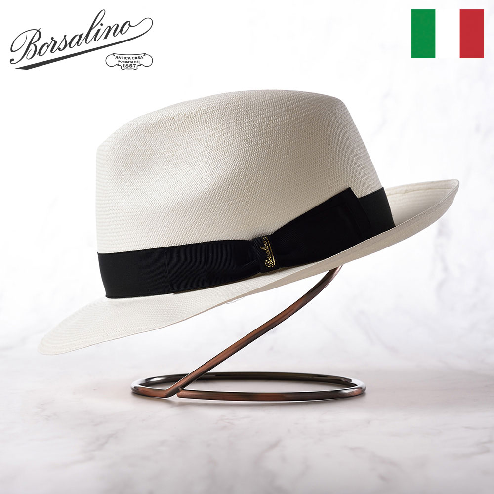 超格安2497ボルサリーノ高級パナマ帽59(実寸57)定価89，100円新品 帽子