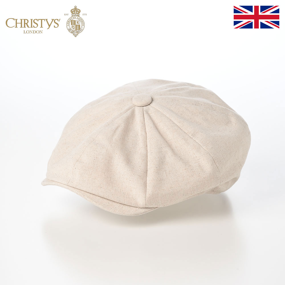 CHRISTYS' LONDON 帽子 キャスケット帽 キャップ CAP メンズ レディース カジュアル おしゃれ 普段使い ファッション小物 ブランド クリスティーズロンドン Linen Blend Baker Boy(リネンブレンド ベーカーボーイ) オートミール