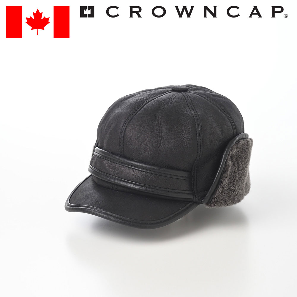 楽天市場】CROWNCAP 帽子 キャップ メンズ 耳当て付き 秋 冬 大きいサイズ 紳士帽 カジュアル アウトドア ブラック 黒 ギフト プレゼント  送料無料 あす楽 カナダブランド クラウンキャップ Classic Railroad Cap（クラシック レールロードキャップ）Black プレゼント  ...