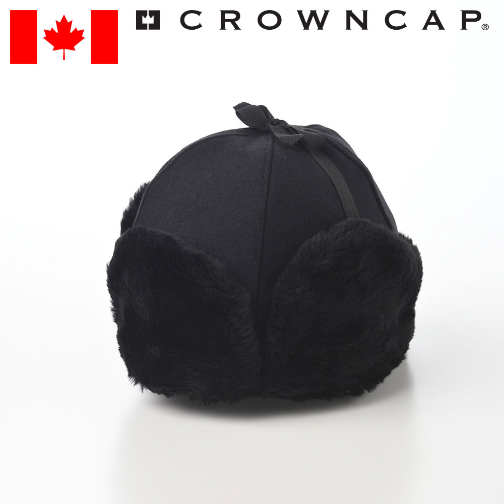 楽天市場】CROWNCAP 飛行帽 フライトキャップ 防寒帽 レザー 本革 帽子 