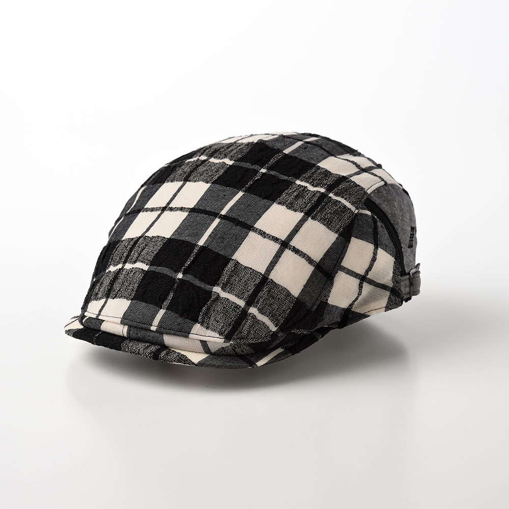 Off Daksセール ダックス 帽子 ハンチング帽 キャップ メンズ 春 夏 大きいサイズ サイズ調節可 Cap チェック柄 おしゃれ カジュアル 普段使い 日本製 イギリスブランド Daks Sidefree Hunting Check サイドフリーハンチング チェック D1697 ブラック ギフト