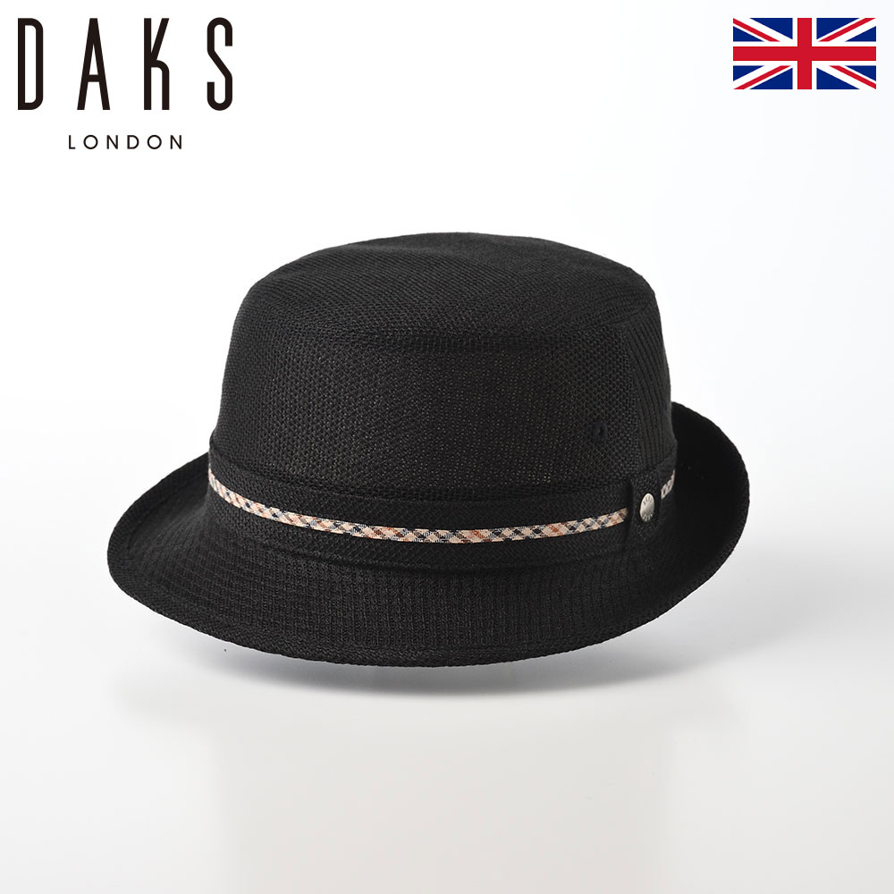 DAKSダックス　中折帽 帽子 ダックス 中折れハット へリンボン メンズ daks 帽子 秋冬