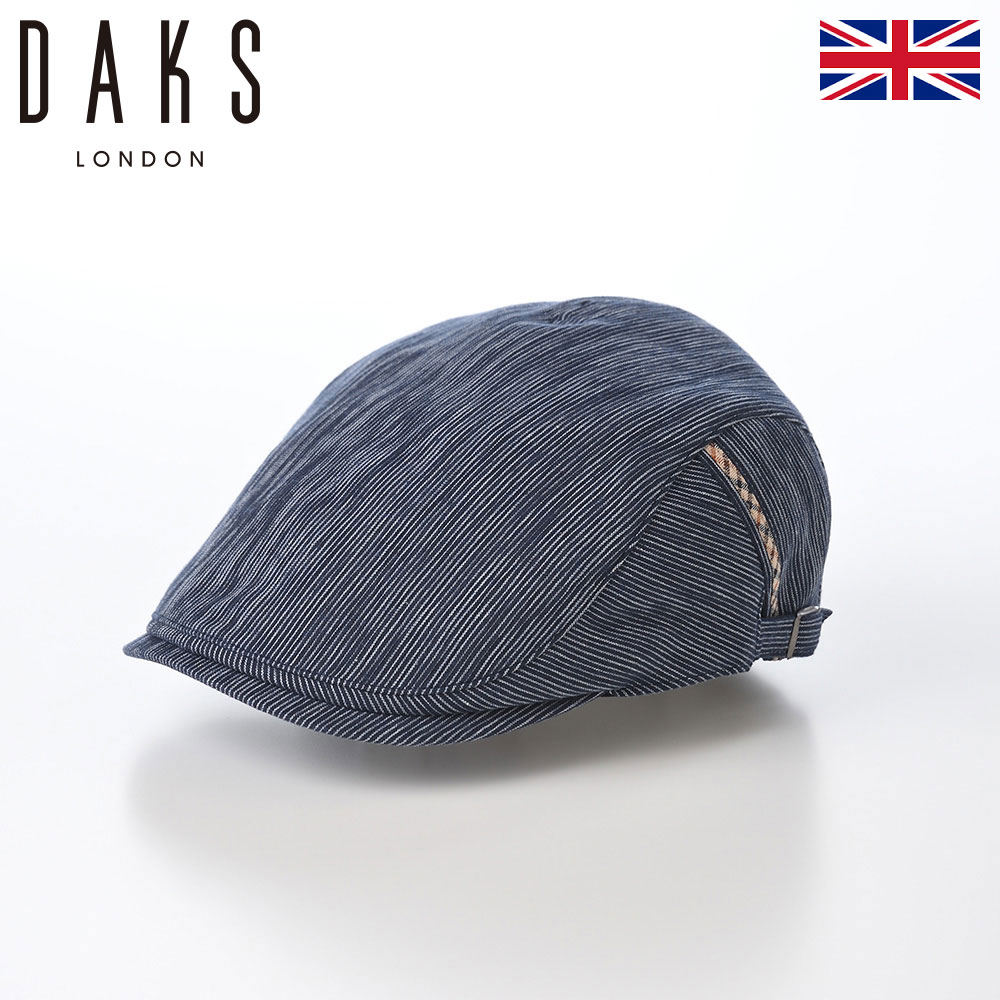 DAKS 帽子 ハンチング帽 メンズ レディース キャップ 鳥打帽 おしゃれ カジュアル イギリス ブランド ダックス Hunting Cotton Crepe(ハンチング コットンクレープ) D1802 ネイビー ギフト｜メンズハット・帽子専門店 時谷堂